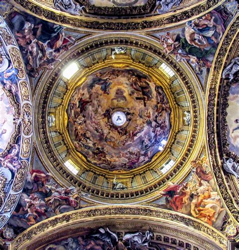 Interior Of The Dome Of The Chiesa Del Gesu Walking Tour Rome Tours