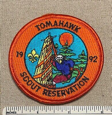 Tomahawk Reservation Boy Scout Camp Patch Bsa Uniform Badge Camper Scouts Ebay
