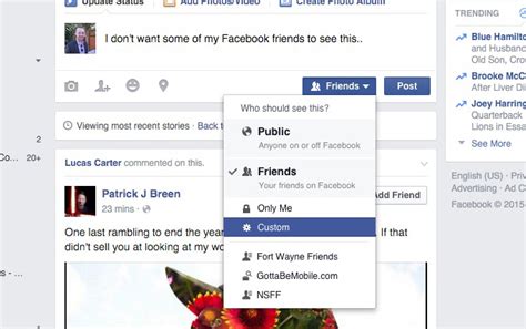 how to hide posts from certain facebook friends