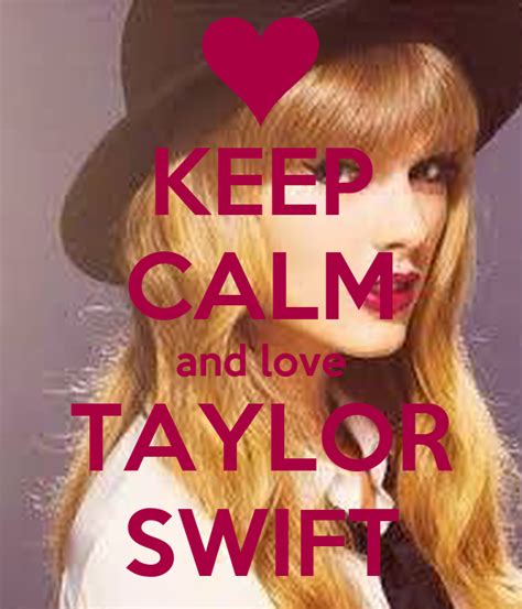 Keep Calm And Love Taylor Swift Poster Tin Keep Calm O Matic