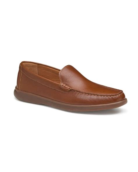 Johnston And Murphy Leather Brannon Venetian Loafers In Brown For Men Lyst