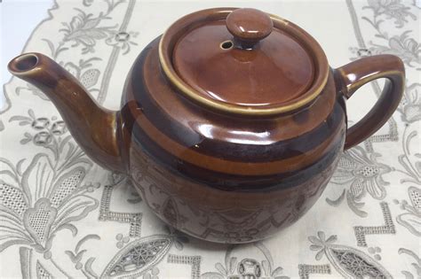 Iconic Five Cup Mid Century Classic Sadler Brown Betty Teapot Etsy