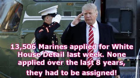 Did Thousands Of Marines Apply For White House Detail After Trump