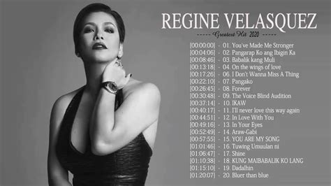 Regine Velasquez Best Of Regine Velasquez Playlist Best OPM Nonstop Love Songs YouTube