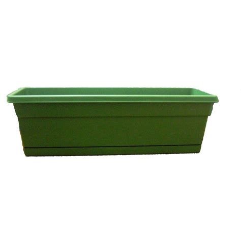 This photographic print is digitally printed on archival photographic paper resulting in vivid, pure color and exceptional detail that is suitable for museum or gallery display. Ames 8 in. x 30 in. Green Plastic Window Box-2805 - The ...