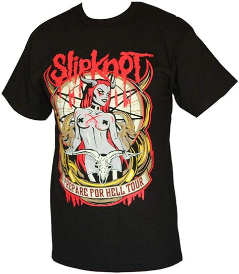 Slipknot Prepare For Hell Tour Mens T Shirt Black Uk Clothing