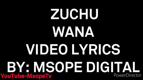 Zuchu Wana Official Video Lyrics Youtube