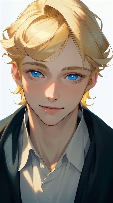 A Man With Blonde Hair And Blue Eyes