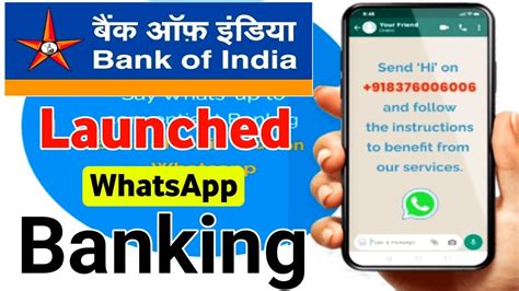 Bank Of India Whatsapp Banking Bank Of India Whatsapp Banking Number