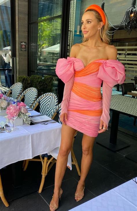 melbourne cup 2020 bec judd wows in revealing race day dress photos au — australia