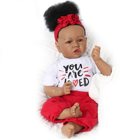 Buy Baichen Black Reborn Baby Dolls Inch African American Lifelike Baby Reborn Dolls Girl
