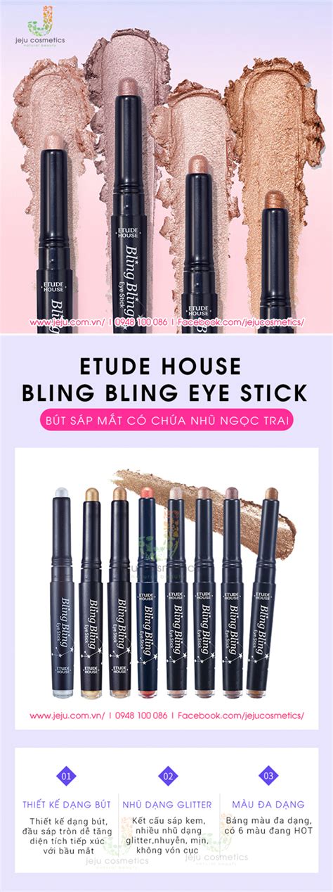 Find many great new & used options and get the best deals for etude house bling bling eye stick 1.4g 8 colors at the best online prices at ebay! Etude House Bling Bling Eye Stick - Phấn mắt dạng bút sáp