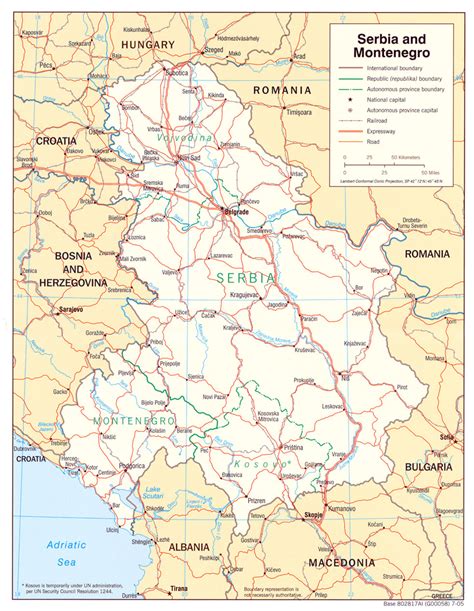 Maps Of Serbia Detailed Map Of Serbia In English Tourist Map Of Serbia Road Map Of Serbia