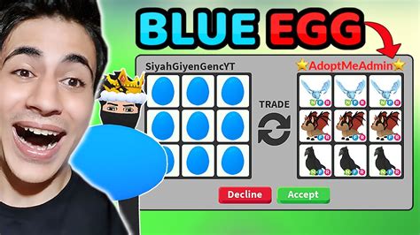 Admİn Hedİye Pet Verdİ Blue Egg Trade Yaptim Roblox Adopt Me