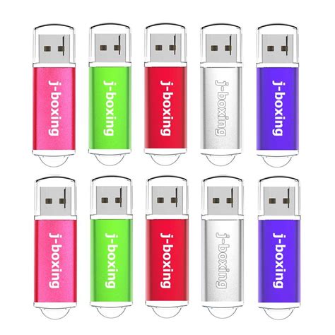 10 Pack 1gb Usb 20 Flash Drive Rectangle Memory Sticks Thumb Pen Drive