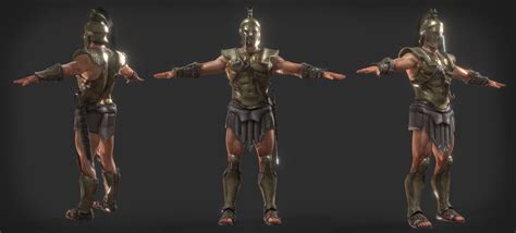 3D model Spartan Warrior A pose for Game | CGTrader