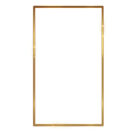 Rectangle Gold Frame Png Png Image Collection