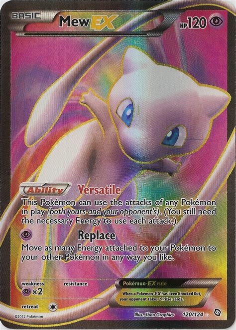 Mew Ex 120124 Full Art Ultra Rare Pokemon Card Singles Bw