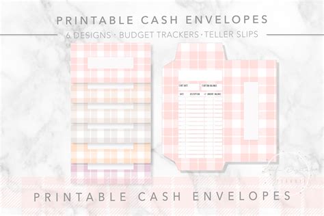 Printable Cash Envelope Template Cash Envelope System Tracker