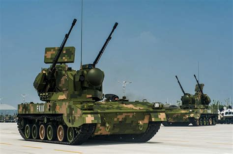 Chinese Pgz 07 35mm Sel Propelled Anti Aircraft Gun Army Vehicles