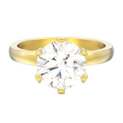 Solitaire Yellow Gold Engagement Ring Alexis Jewels