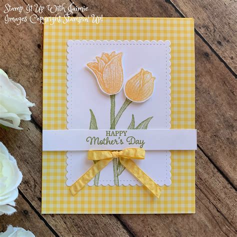 Stampin Up Timeless Tulips Mothers Day Card