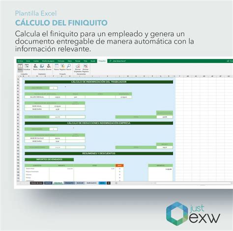 Plantilla Excel Premium Para El C Lculo Del Finiquito Justexw