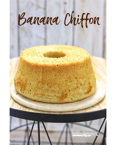 Banana Chiffon Cake Diyo Kitchen
