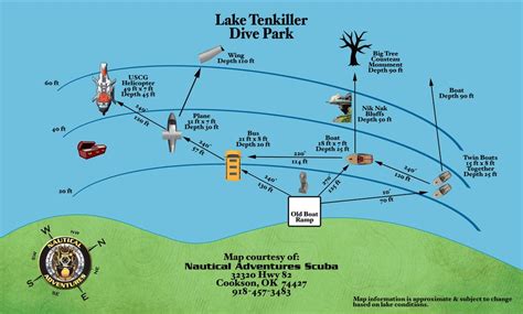 Dvids Images Map Of Tenkiller Dive Park At Lake Tenkiller In Vian