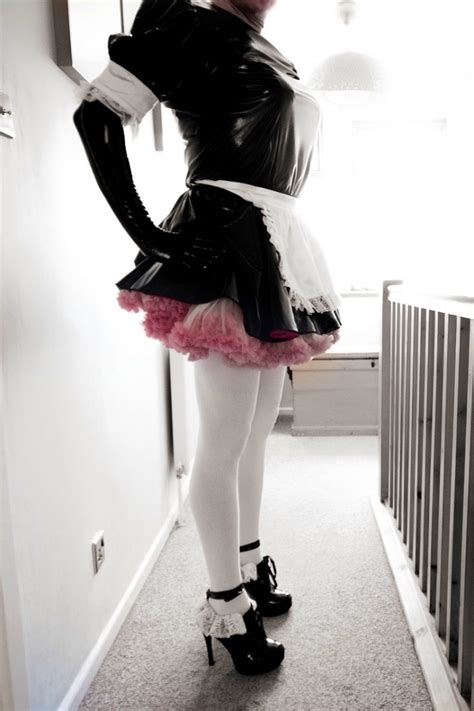 sissy maid staci back in black i do love pink silks and satins but there is something i just