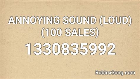 Annoying Sound Loud 100 Sales Roblox Id Roblox Music Codes