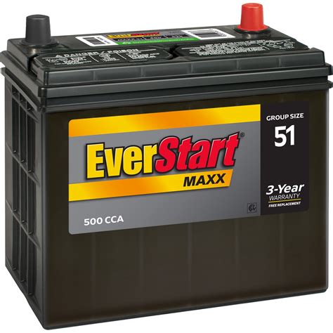 Buy EverStart Maxx Lead Acid Automotive Battery, Group Size 51 (12 Volt