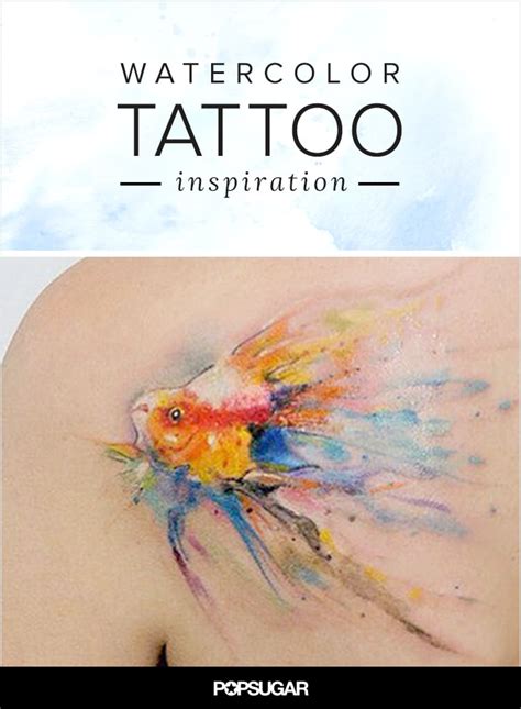 Watercolor Tattoo Ideas Popsugar Beauty