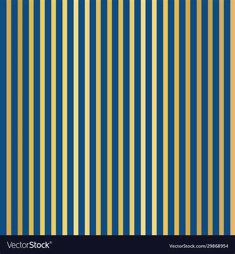 Golden And Blue Vertical Stripes Seamless Vector Image