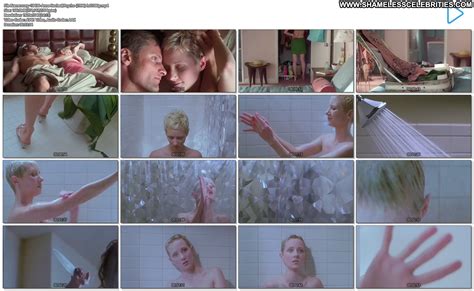 Psycho Anne Heche Celebrity Shower Nice Nude Wet Topless Posing Hot