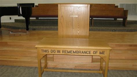 Handmade A Church Communion Table And Pulpit By Toms Handcrafted