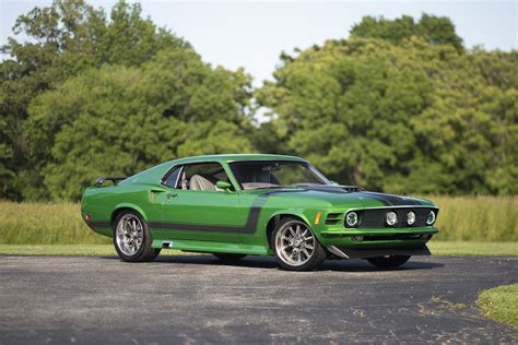 Metallic Green 1970 Ford Mustang With Coyote V8 Is Restomod Perfection