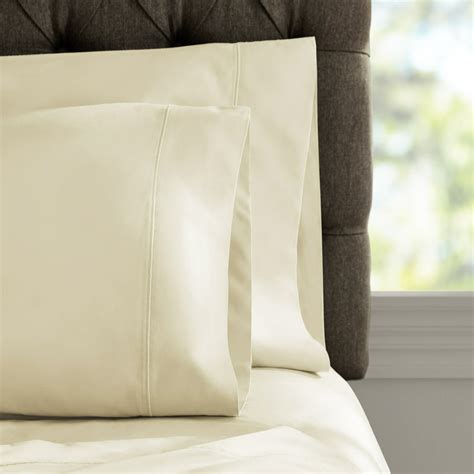 Hotel Style Egyptian Cotton 1000 Thread Count Fresh Ivory Twin Flat
