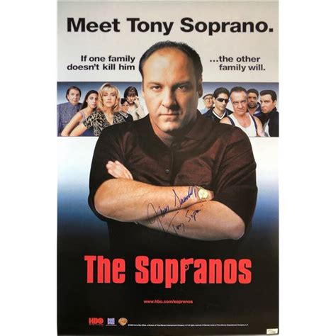Sopranos James Gandolfini Signed Poster