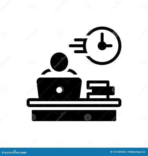 Black Solid Icon For Immediate Quick And Instant Stock Vector