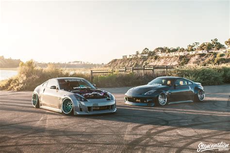 The Lown Slow Duo 2jzand Widebodied Nissan 350zs Stancenation