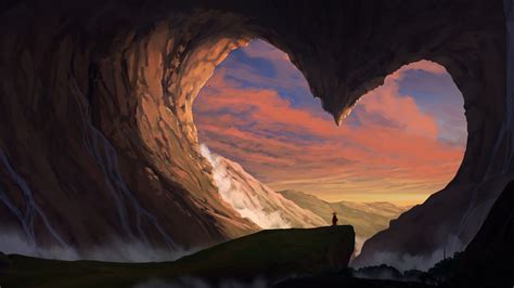 Download Wallpaper 1920x1080 Cave Loneliness Alone
