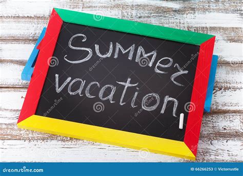 Blackboard With Text It S Summer Time Stock Image Image Of Learn