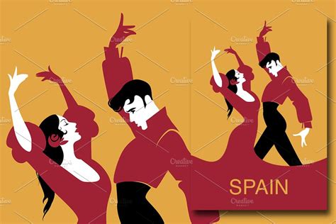 Spanish Flamenco Dancers Creative Market