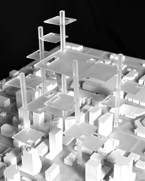 Foco Archive Adc Urban Massing Model Of A Proposal To Combine Towers