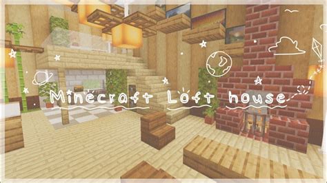 Mcpe Minecraft Loft House Tutorial Furniture Ideas 🌻 ~ Aesthetic