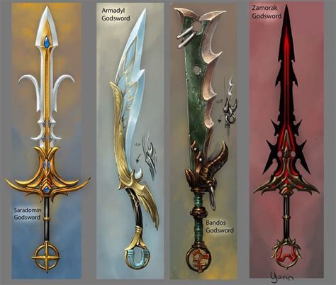 Runescape Godswords Weapon Concept Art Concept Weapons Anime Weapons