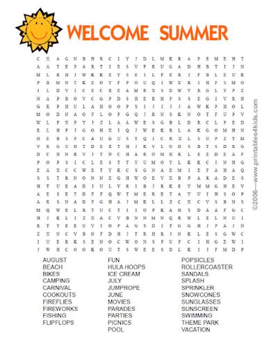 32 Free Printable Summer Word Search Pdf For Fun 2023
