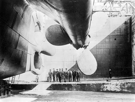 the titanic sits in drydock before her ill fated … reddit