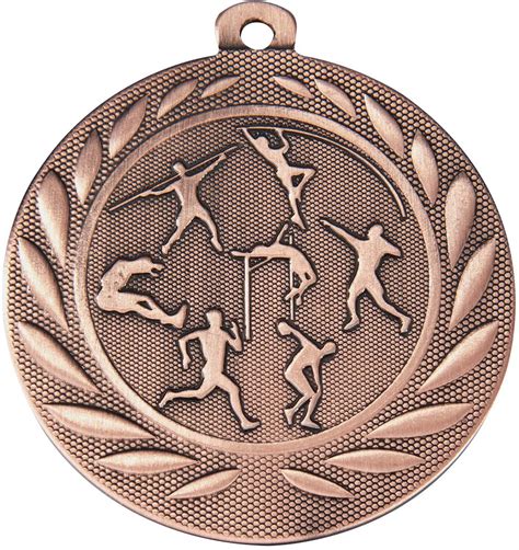 Track And Field Gallant Medal Bronze 50mm 2